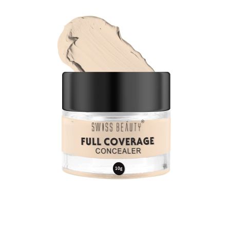 Swiss Beauty Full Coverage Concealer, Shade- Light Fairest, 10gm
