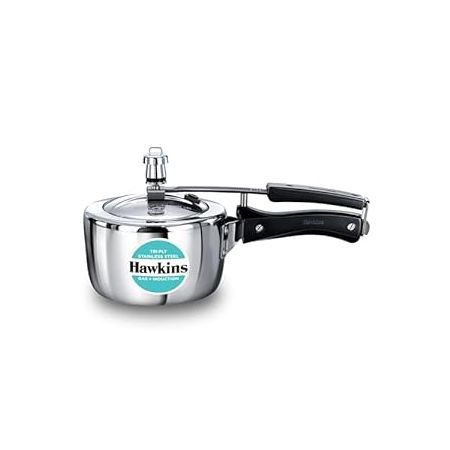 Hawkins 1.5 Litre Triply Stainless Steel Pressure Cooker, Inner Lid Induction Cooker, Silver (HSST15)