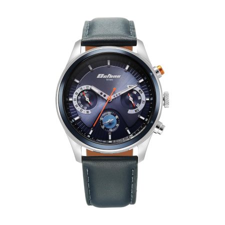 Titan Octane Phoenix Quartz Multifunction Blue Dial with Blue Leather Strap Watch for Men-1805KL01/NT1805KL01