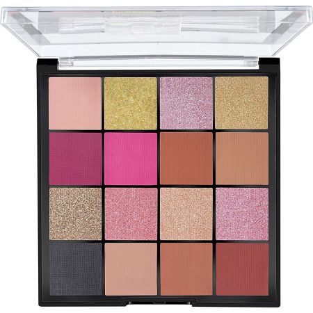 MARS Highly Pigmented Mesmereyes Smoky Eyes, 16-Color Eyeshadow Palette | Multicolor | Matte Finish | Shimmery Eye Shadow Palette | (20.8 G) (01-Multicolor)