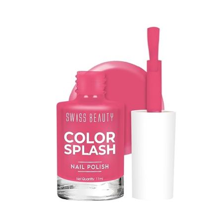 Swiss Beauty Color Splash Nail Polish with Glossy Gel Finish | Non-Chipping, Quick drying, Long-Lasting Nail paint | Shade- 24, 15ml