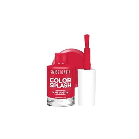 Swiss Beauty Color Splash Nail Polish with Glossy Gel Finish | Non-Chipping, Quick drying, Long-Lasting Nail paint | Shade- 27, 15ml