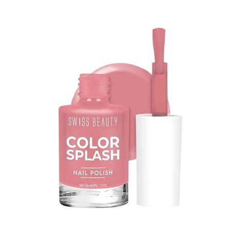 Swiss Beauty Color Splash Nail Polish with Glossy Gel Finish | Non-Chipping, Quick drying, Long-Lasting Nail paint | Shade- 05, 15ml