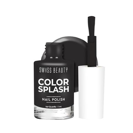 Swiss Beauty Color Splash Nail Polish with Glossy Gel Finish | Non-Chipping, Quick drying, Long-Lasting Nail paint | Shade- 60, 15ml