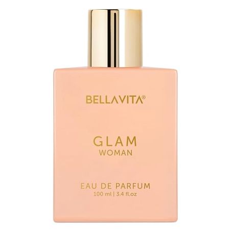 Bella Vita Luxury GLAM Woman Eau De Parfum With African Orange, Jasmine & Patchouli Premium, Long Lasting Floral & Woody Fragrance Liquid EDP For Women, 100ml