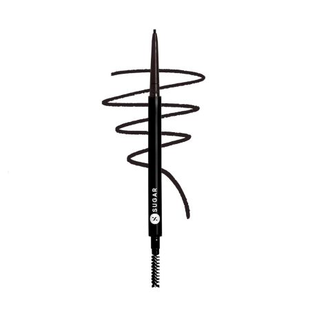 SUGAR Cosmetics Arch Arrival Micro Brow Pencil - 02 Taupe Tom | Transfer-resistant, Water-proof, Sweat-proof Brow Pencil & Stays up to 12 hours