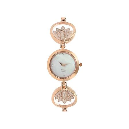 Titan Raga Moonlight Mother of Pearl Dial Women Pink Analog Watch With Metal Strap-NS2540WM03