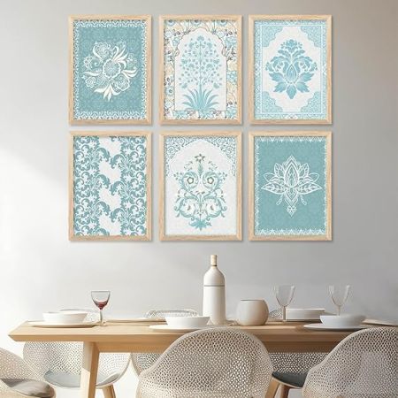 kotart Madhubani Art Paintings with Frame for Home Decoration - Traditional Framed Painting for Living Room Bedroom Office Decor - Painting for Wall Decoration - (10X13 INCH, B)