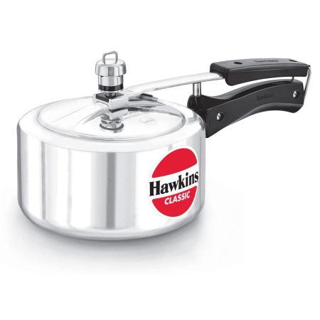 Hawkins Classic Aluminum Pressure Cookers, 2 Litre, Silver