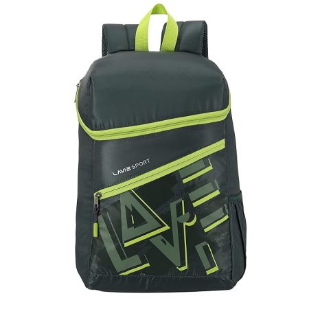 Lavie Sport Westport 24 Ltrs Latest Backpack | College bags for girls & boys (Dark Olive)