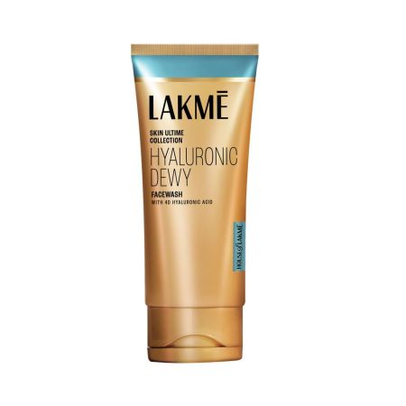 LAKMÉ Hyaluronic Dewy Facewash | Hyadrating 100g Face Cleanser with 4D Hyaluronic Acid | Removes impurities without stripping away moisture.
