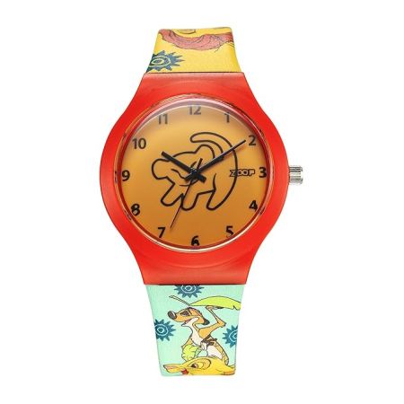 Zoop Disney Lion King Interchangable Watch Set with Yellow Dial & Multicoloured Strap for Girls Kids, from House of Titan