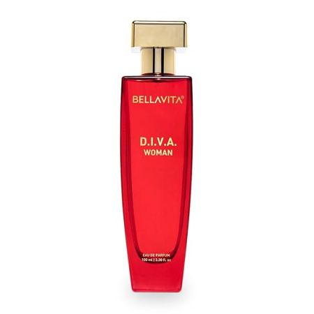 Bella Vita Luxury Women Diva Eau De Parfum Liquid Perfume With Bergamot, Black Currant, Lily, Musk, Floral, Fruity Long Lasting Edp Fragrance Scent 100 Ml