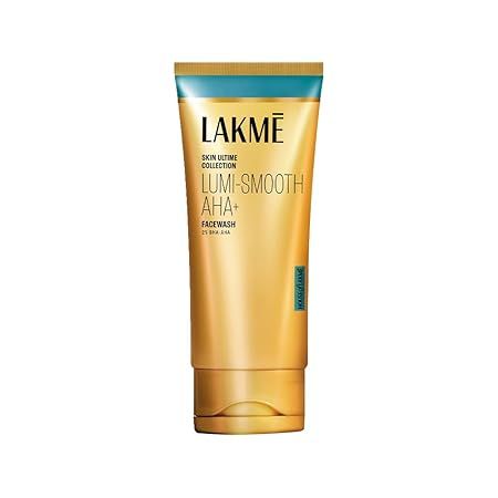 LAKMÉ Lumi-Smooth Aha+ Facewash With 2% Salicylic Acid-Lactic Acid 100G | Face Wash For Brighter Skin | Gel Based Face Cleanser With Aha Bha & Pha