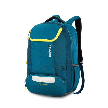 American Tourister Bowie The Outdoor Backpack In Teal - 35 Litre Capacity, 17" Laptop Backpack Compartment, External Bottle Holder, And Shoe Compartment And, Green
