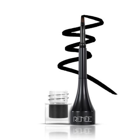 RENEE Superwing Gel Eyeliner 2gm, Smudge-proof, Water & Sweat Resistant, One Stroke Application with Smooth, Highly Pigmented & Easy-to-glide Formula, Comes with an Attached Applicator