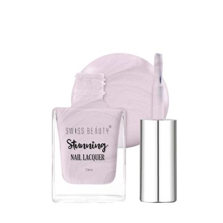Swiss Beauty Glossy Finish Stunning Nail Lacquer | Chip Resistant, Quick drying nail paint | Highly Pigmented with high shine Nail polish | Shade - Fashion Prague, 10 Ml
