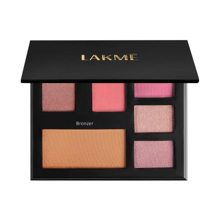 Lakme Glitterati Shimmer Face Palette - Night Diva, 14 gm