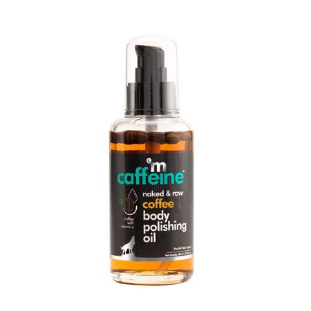 mCaffeine Coffee Body Oil for Dry Skin For Women & Men | Moisturizing Body Oil with Relaxing Aroma for a Soft, Smooth & Glowing Skin (100ml)