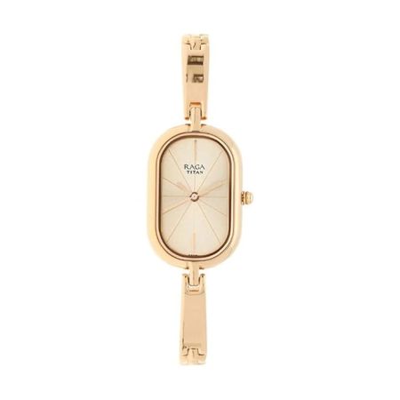 Titan Raga Viva Rose Gold Dial Women Watch With Metal Strap-NS2577WM01/NT2577WM01