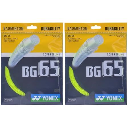 Yonex Badminton Strings BG 65, 0.70mm (Green)