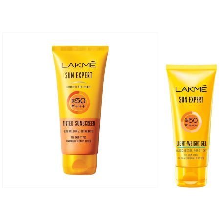 Lakme Sun Expert, SPF 50 PA+++ Ultra Matte Gel Sunscreen, 100ml, for Sun Protection, with Vitamin B3, C & E, Blocks upto 97% of Harmful UVB Rays, Lightweight and Non-Sticky, For Men & Women