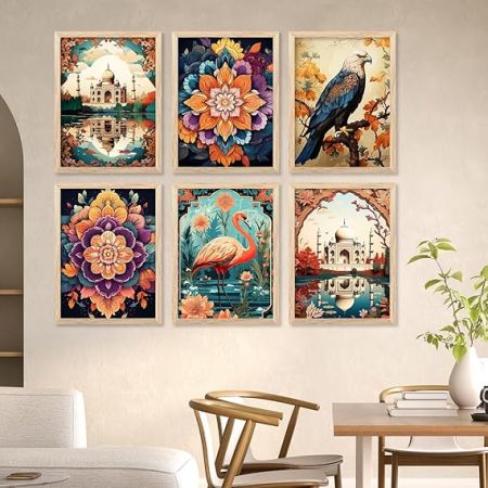 kotart traditional wall art for wall hanging frames - Modern Art Digital Painting for Bedroom living room office Wall Decoration (10x13, I)