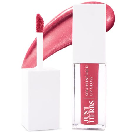 Just Herbs Serum Infused Lip Gloss for Women, Lightweight Non-Sticky High Glossy Moisturizing and Hydrating Lip Gloss 3 ml