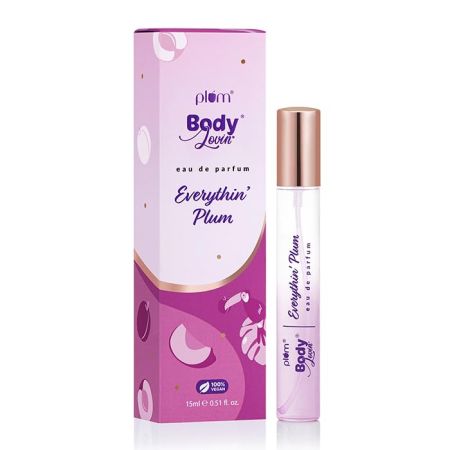 Plum BodyLovin' Everythin' Plum Eau De Parfum| Long Lasting & Premium Fruity Fragrance | Luxury Perfume For Women | Plum, Jasmine & Vanilla Notes| Travel-Friendly | High On Fun (15 ml)