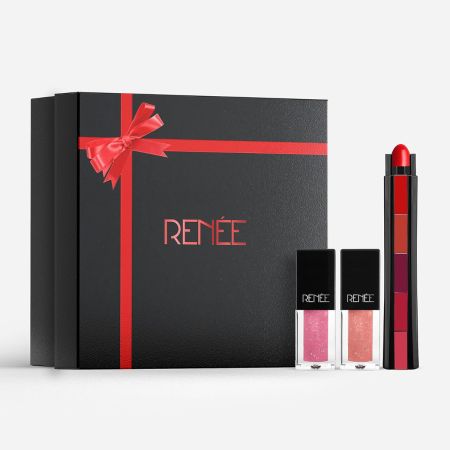 RENEE Juicy Lips Makeup Kit Combo| Includes Matte Lipsticks & Glosses| Long Lasting, Non Drying Formula| Best Gifts For Girlfriend, Wife, Women