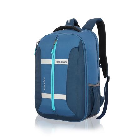 American Tourister Bowie The Outdoor Backpack In Teal - 35 Litre Capacity, 17" Laptop Backpack Compartment, External Bottle Holder, And Shoe Compartment And, Green