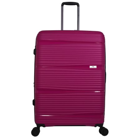 URBAN FOREST Phoenix Magenta Polypropylene Hard-Sided 67cm Check-in Trolley Luggage Case