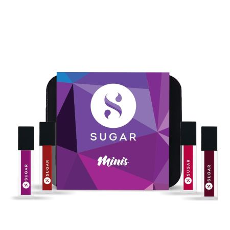 SUGAR Cosmetics Smudge Me Not Mini Matte Liquid Lipstick Set | Lasts upto 12hrs| Transferproof & Waterproof (Pack of 4)- Bold Set