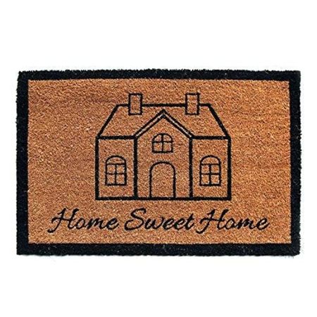Onlymat Home Sweet Home Design Printed Natural Coir Door Mat