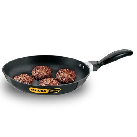 Hawkins Futura 24 cm Frying Pan, Non Stick Fry Pan, Frypan, Black (NF24)