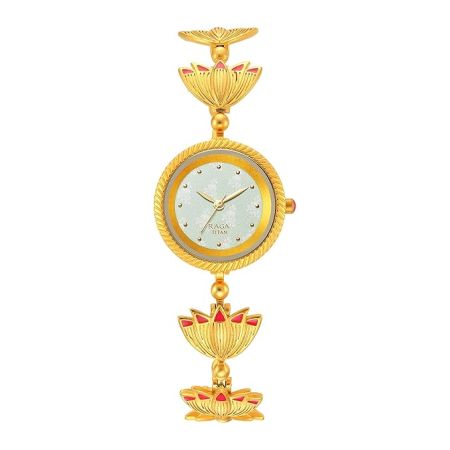 Titan Raga X Masaba Green Dial Analog Steel and Metal Strap Watch for Women-NS95174YM01/NT95174YM01