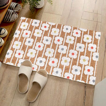 Onlymat Natural Coir Art Printed Doormat - 29.25" x 17.55", Multi-Color (TP 12367)