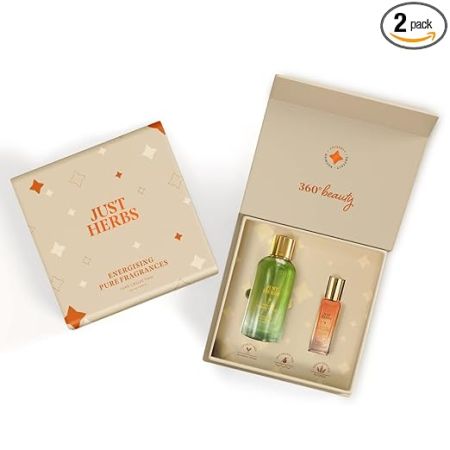 Just Herbs Luxe Collection Eau De Parfum Gift Set for Men and Women Silk & Spice, Forest Wood (100 + 20ml)