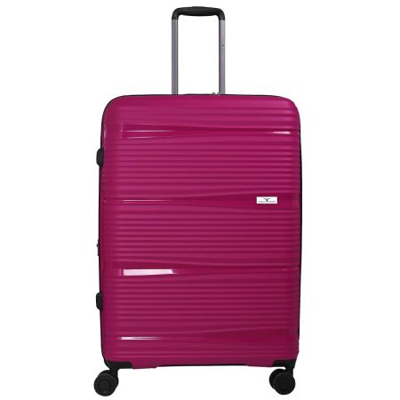 URBAN FOREST Phoenix Magenta Polypropylene Hard-Sided 78cm Check-in Trolley Luggage