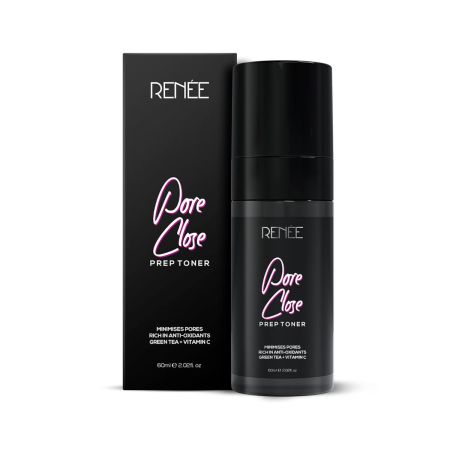 RENEE Pore Close Prep Toner, Minimize Pores, Fine Lines | Reduces Redness, Soothes & Hydrates Facial Skin, 60ml