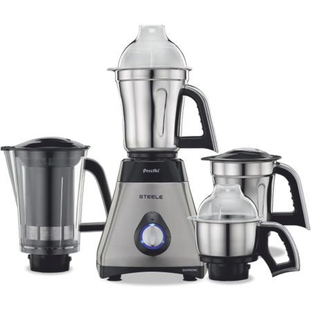Preethi Steel Supreme MG 208 750Watt Mixer Grinder Silver/Black