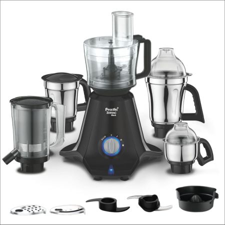Preethi Zodiac Black Mixer Grinder 5 Jars 750 Watt MG 261