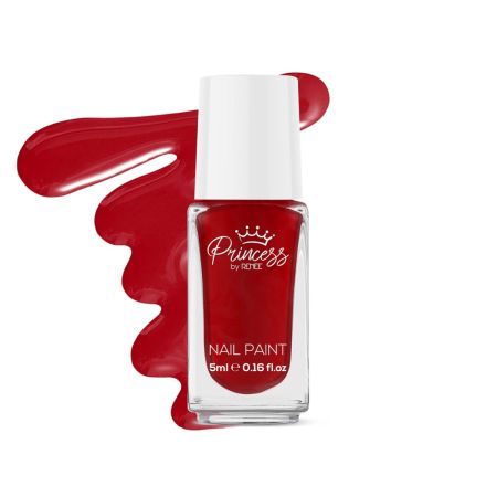 Princess By RENEE Bubbles Nail Paint Red Riddle 5ml| Pre Teens Girls| Water based, Gentle Formula| Crafted in Japan| Alcohol & Cruelty Free