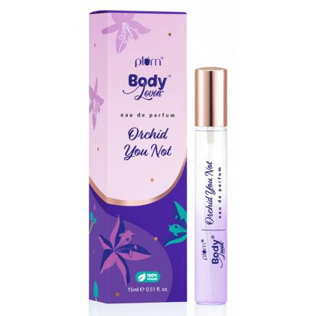 Plum BodyLovin' Orchid-You-Not Perfume | Long Lasting & Premium Fresh Floral Fragrance | Luxury Perfume For Women | Red Apple, Freesia & Musk Notes | Travel-Friendly | High On Fun (15 ml)
