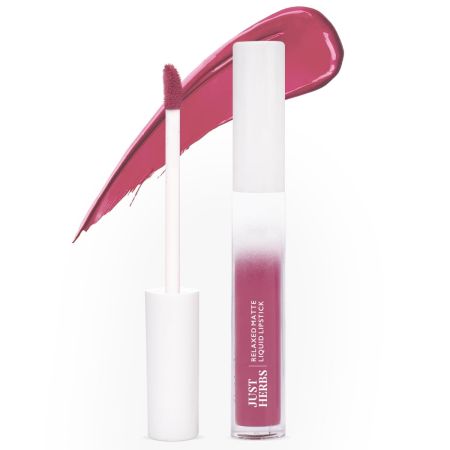 Just Herbs Relaxed Matte Liquid Lipstick Lip colour for Women, Nourishing & Long Lasting Lipsticks 4 ml