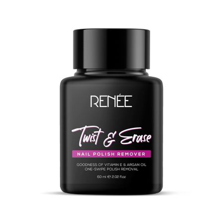 RENEE Twist & Erase Nail Polish Remover 60ml | Nourishes, Moisturises, Protects Nails & Cuticles | Easy-to-use & Carry | Dip, Twist & Erase