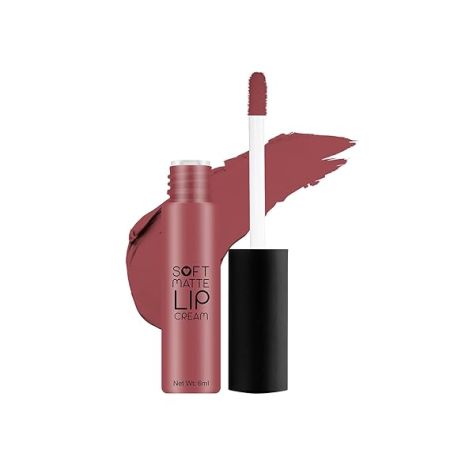 Swiss Beauty Soft Matte Lip Cream Weightless Lipstick | Long Lasting Lipstick With Velvety Finish | Shade- Red Smoke, 6ml