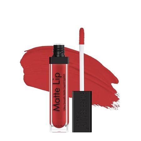 Swiss Beauty Ultra Smooth Matte Lip Liquid Lipstick, Smooth Lip Color, Weightless Finish, Silky Matte Finish, Shade- Runway, 6ml