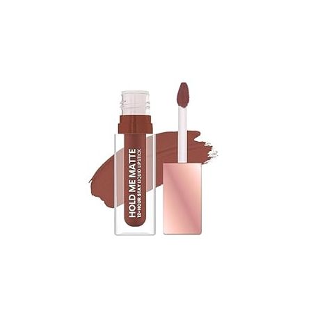 Swiss Beauty Hold Me Matte Liquid Lipstick | 12 Hours Stay | Non-Transfer Lipstick | Waterproof Lipstick with Intense Hydration| Shade - Lusty Rusty, 4.5ml