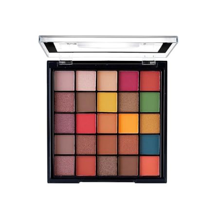 MARS Makeup Kit For Women - 25 Shades Eyeshadow Palete With Blush,Highlighter,Bronzer,& 7 Shades Lip Palete With Dual Applicator For Lipstick&Eyeshadow|40 Gm|01-Shade